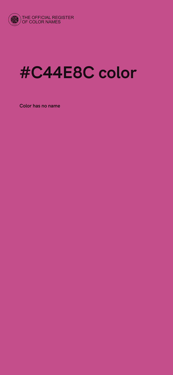 #C44E8C color image