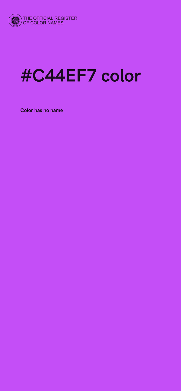 #C44EF7 color image