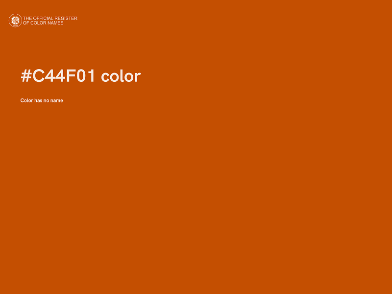 #C44F01 color image