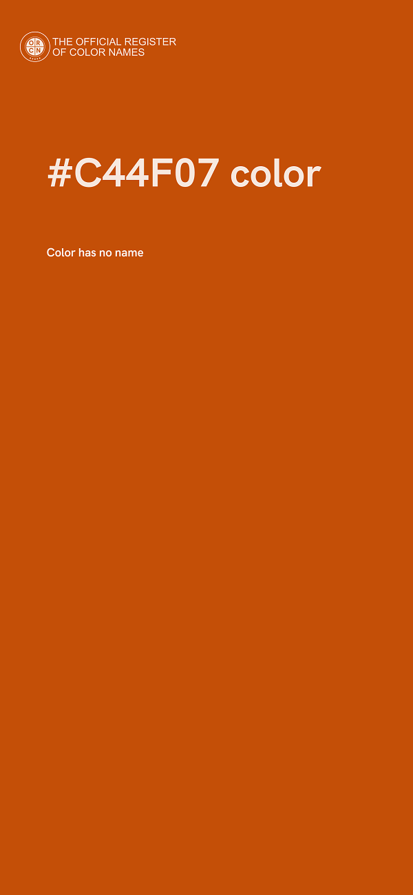 #C44F07 color image