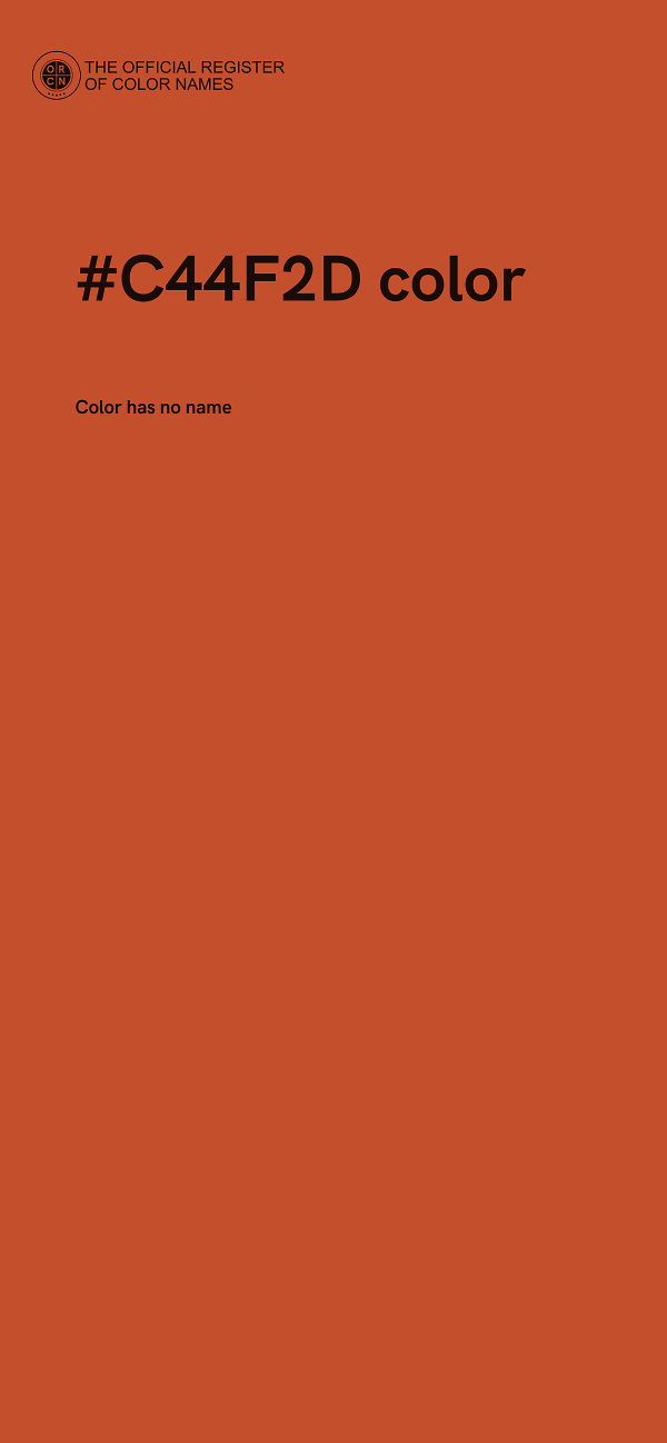 #C44F2D color image