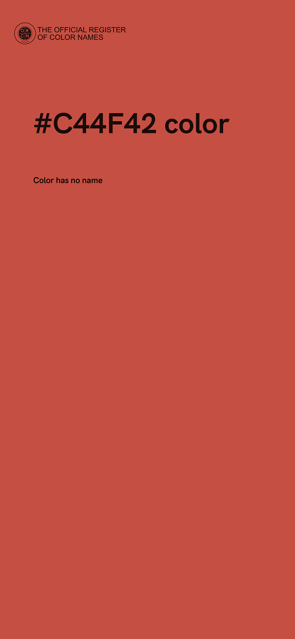 #C44F42 color image