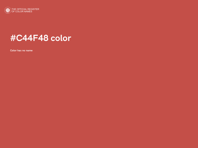 #C44F48 color image