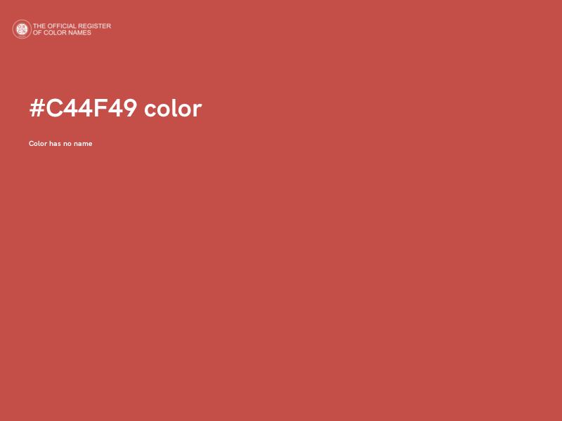 #C44F49 color image