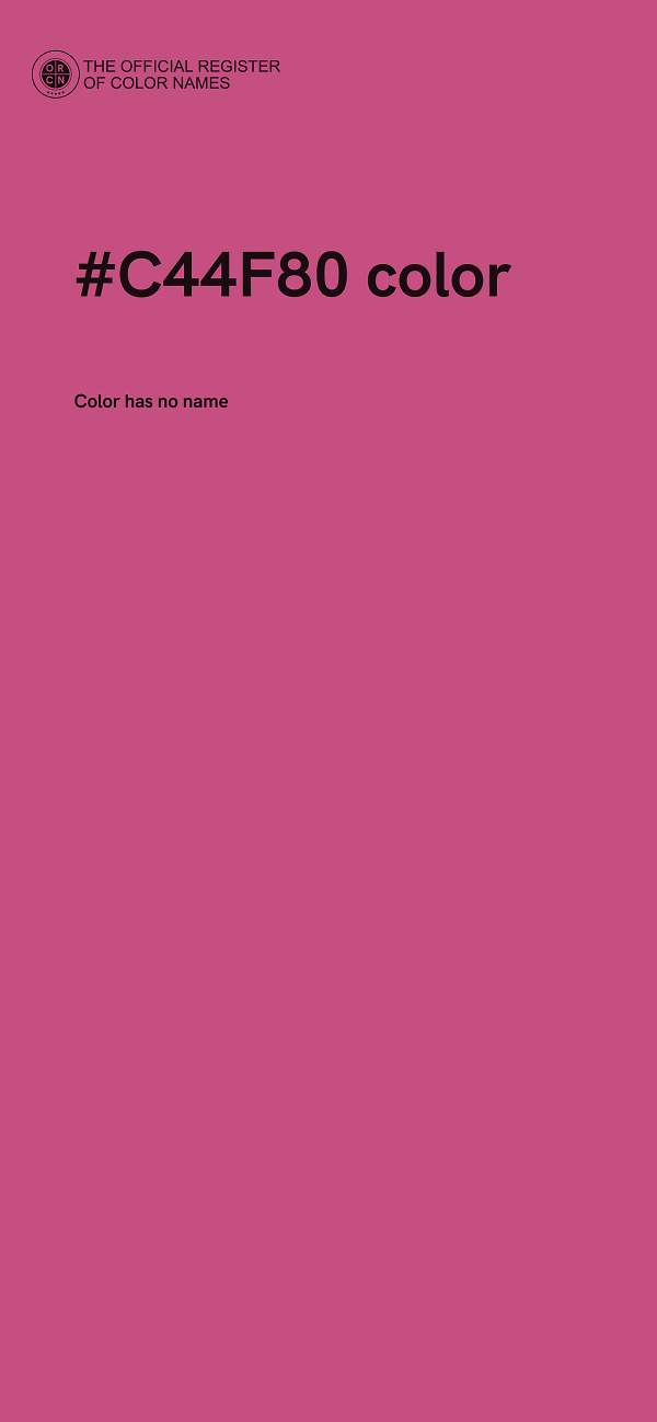 #C44F80 color image