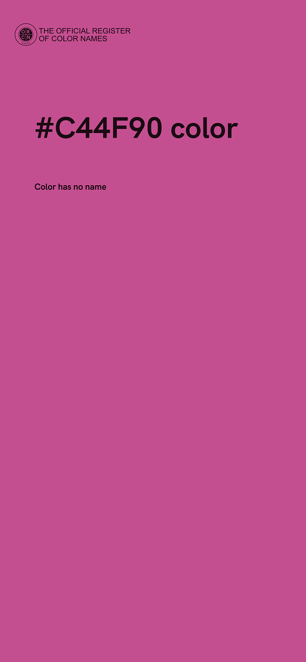 #C44F90 color image
