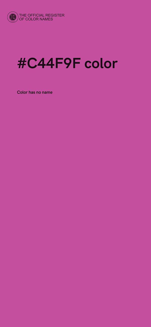 #C44F9F color image