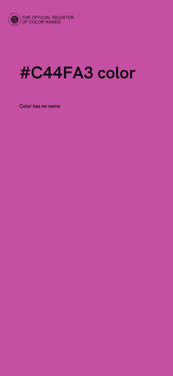 #C44FA3 color image