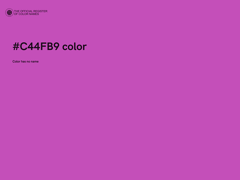 #C44FB9 color image