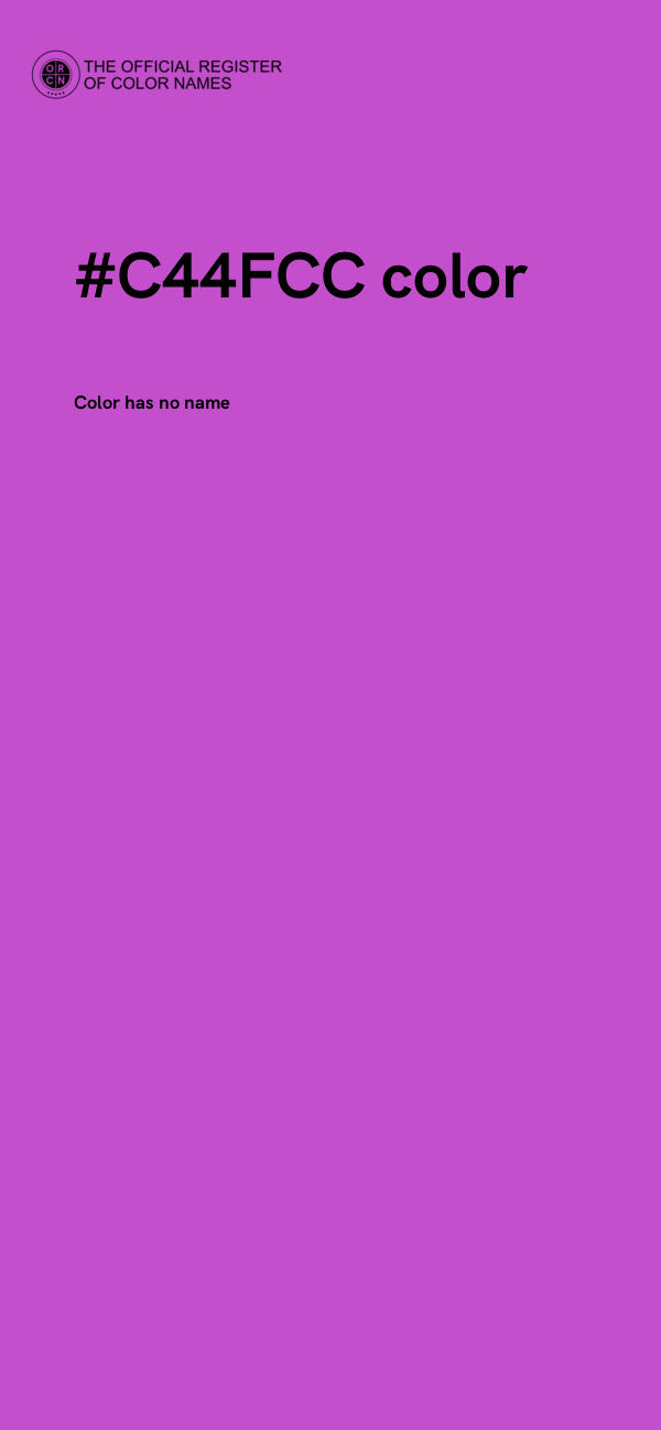 #C44FCC color image