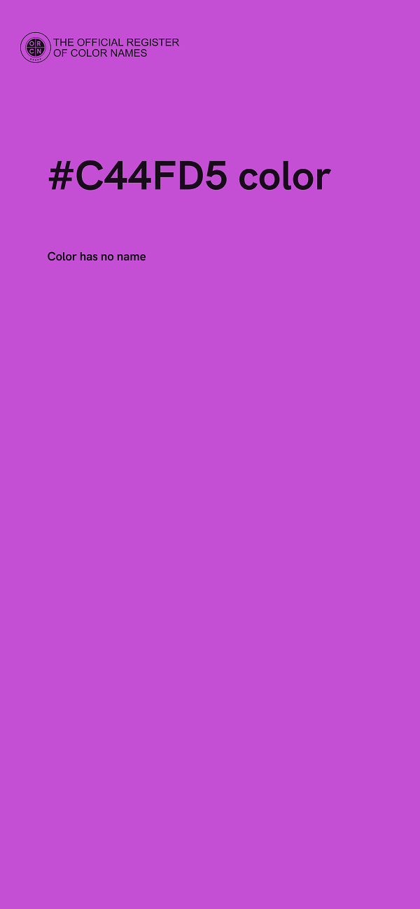 #C44FD5 color image