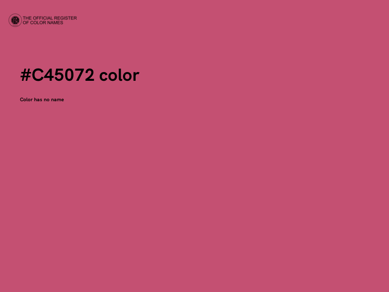 #C45072 color image