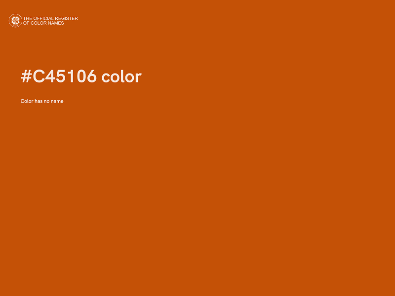 #C45106 color image