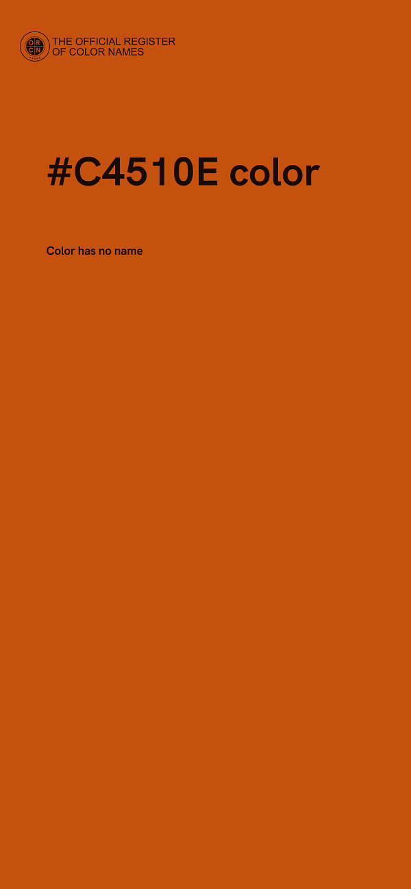 #C4510E color image