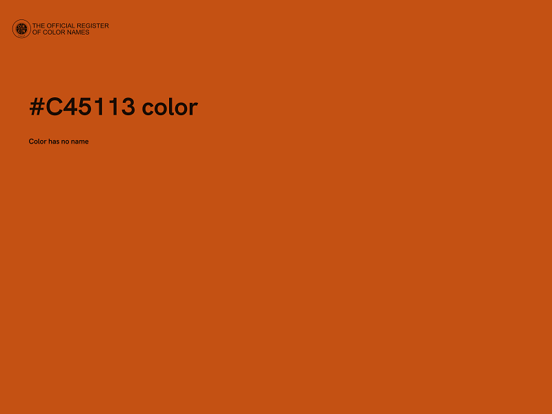 #C45113 color image