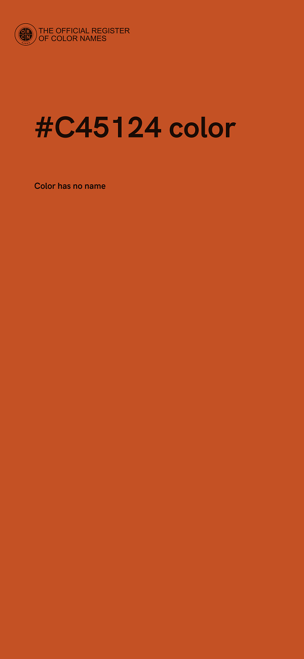 #C45124 color image