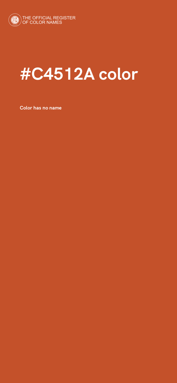 #C4512A color image
