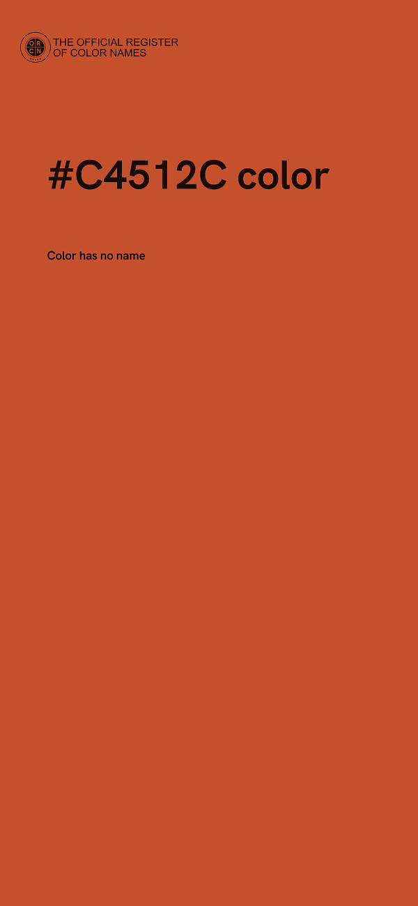#C4512C color image