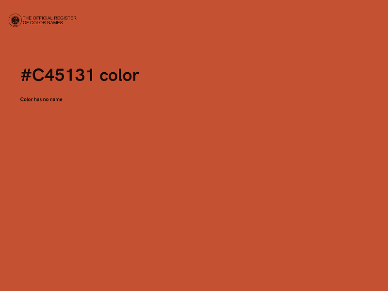 #C45131 color image