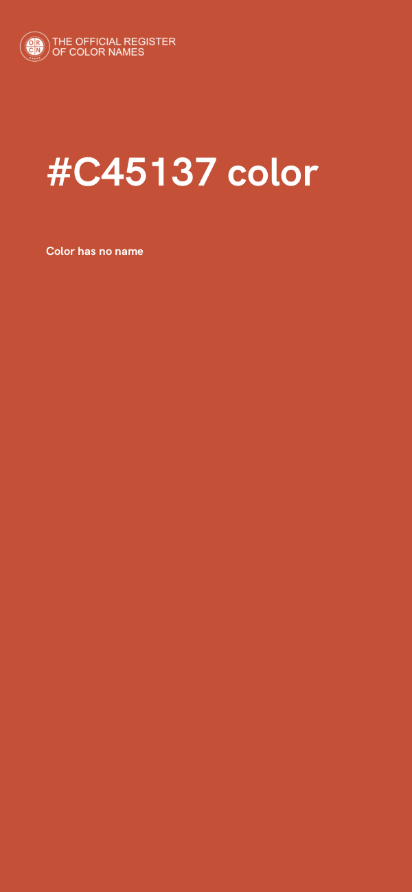 #C45137 color image