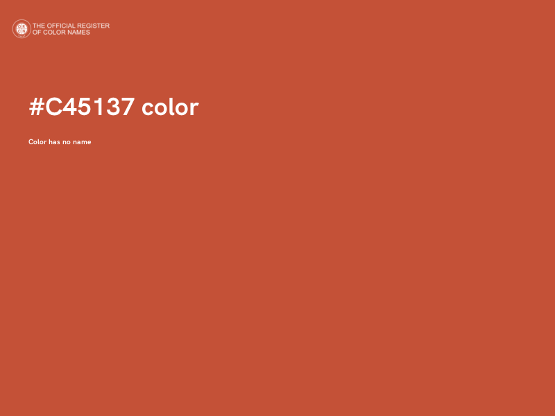 #C45137 color image