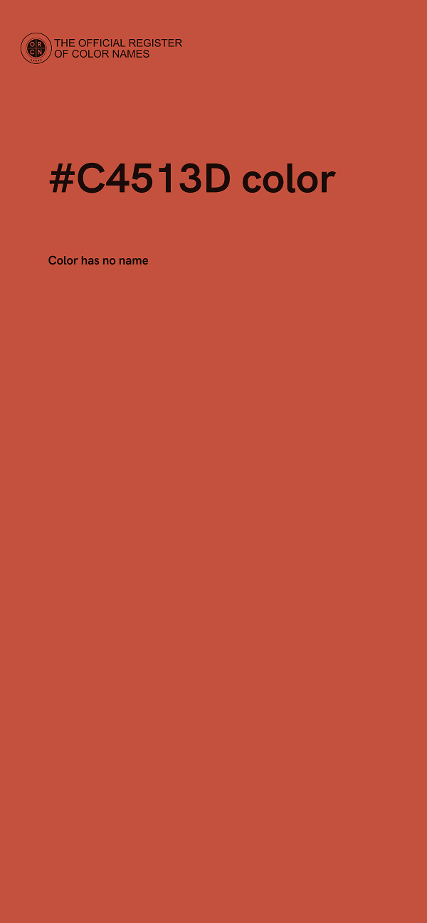 #C4513D color image