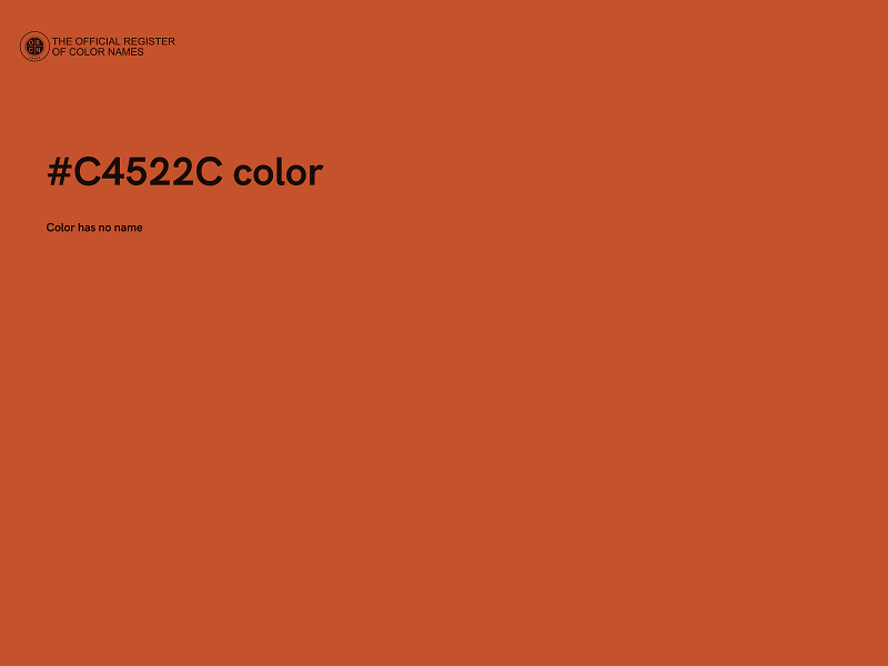 #C4522C color image