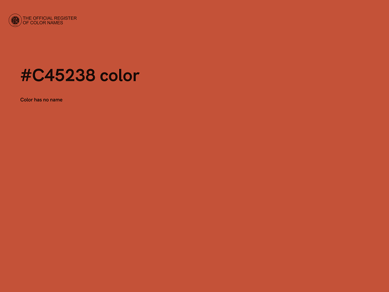 #C45238 color image