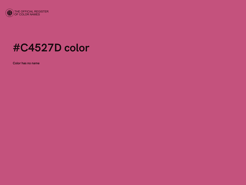 #C4527D color image