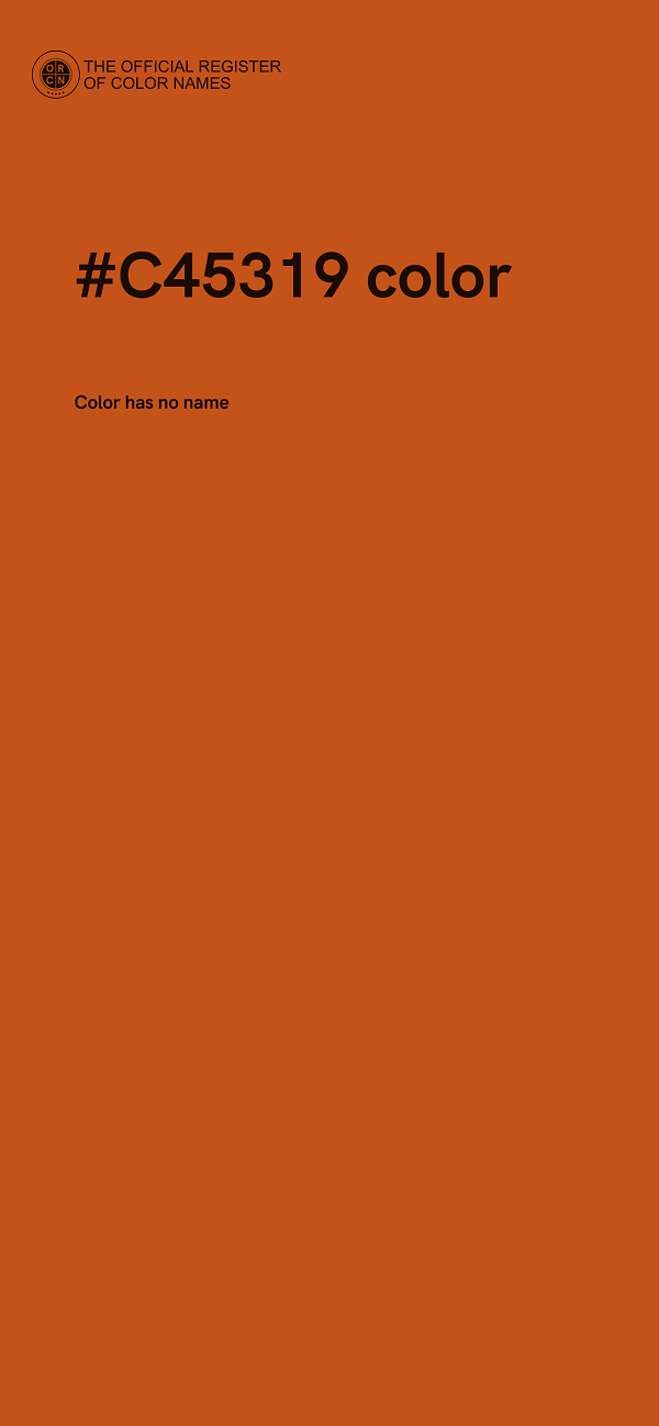 #C45319 color image