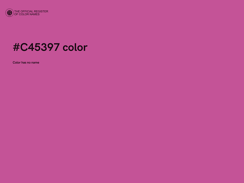 #C45397 color image