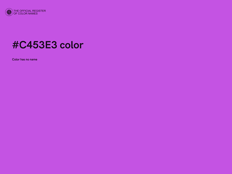 #C453E3 color image