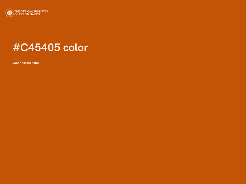 #C45405 color image