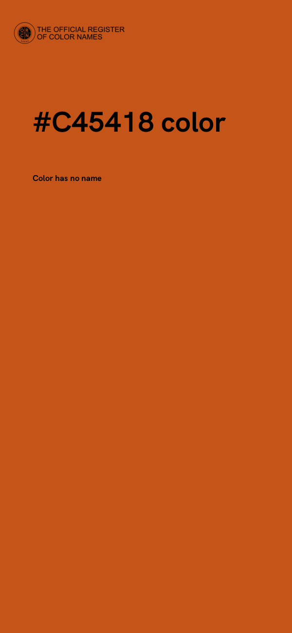 #C45418 color image