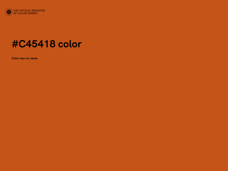 #C45418 color image
