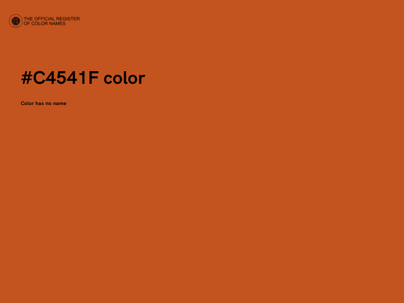 #C4541F color image