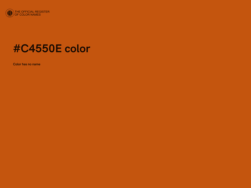 #C4550E color image