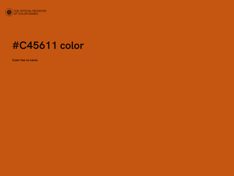 #C45611 color image