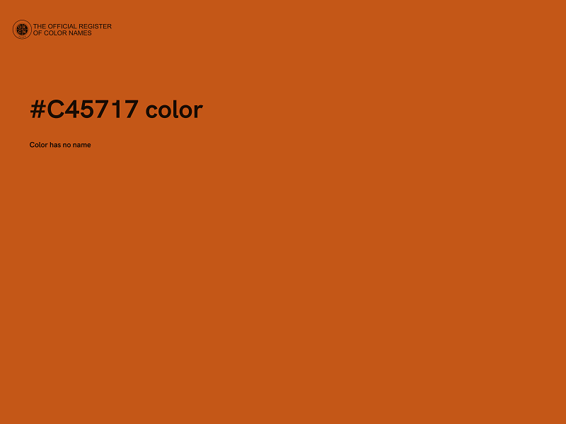 #C45717 color image