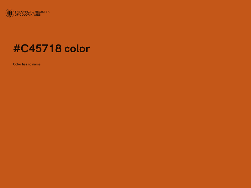 #C45718 color image