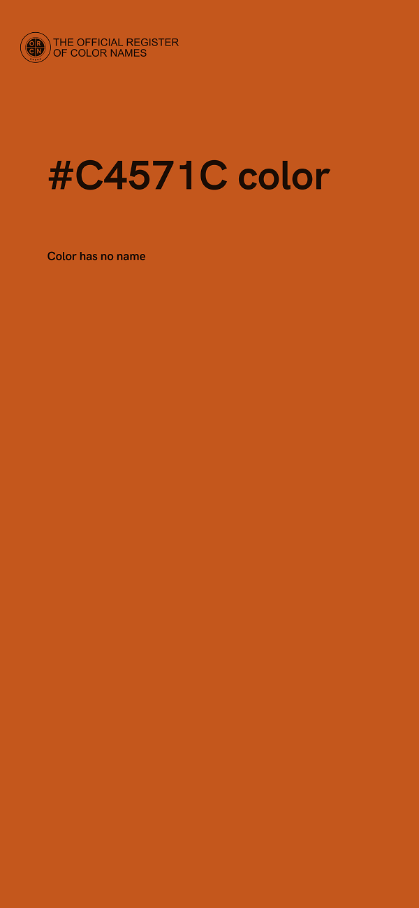 #C4571C color image