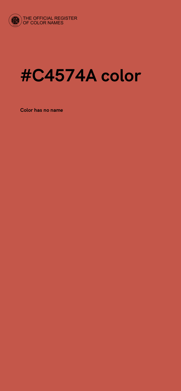 #C4574A color image