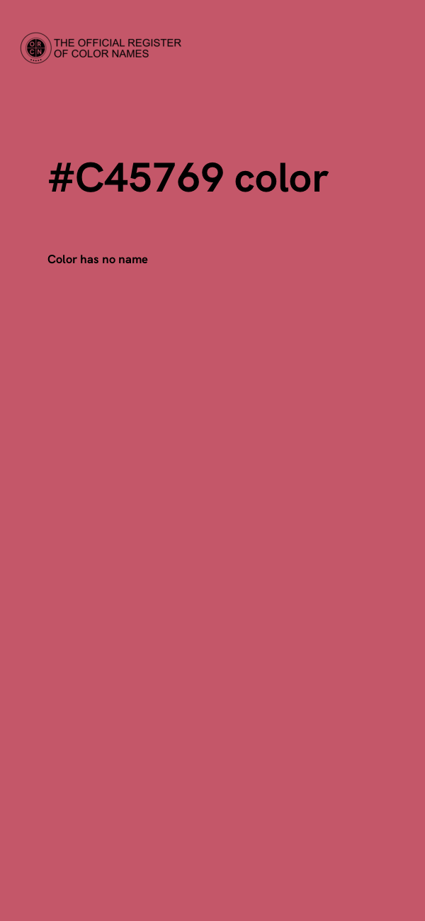 #C45769 color image