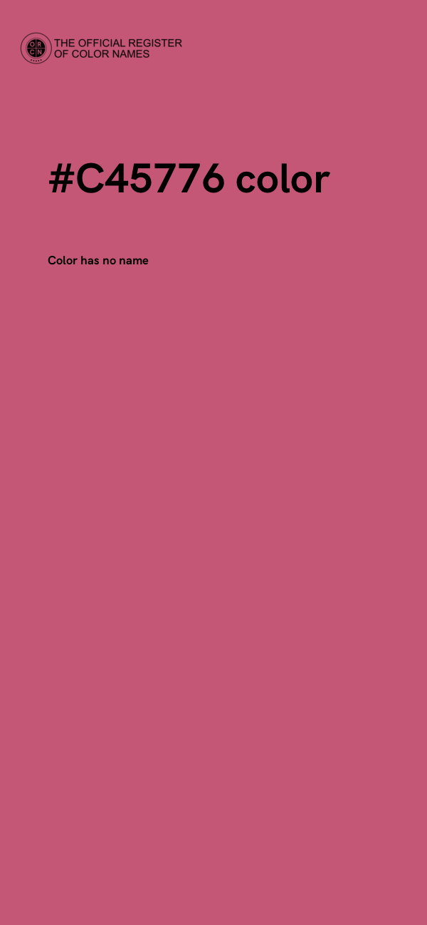 #C45776 color image