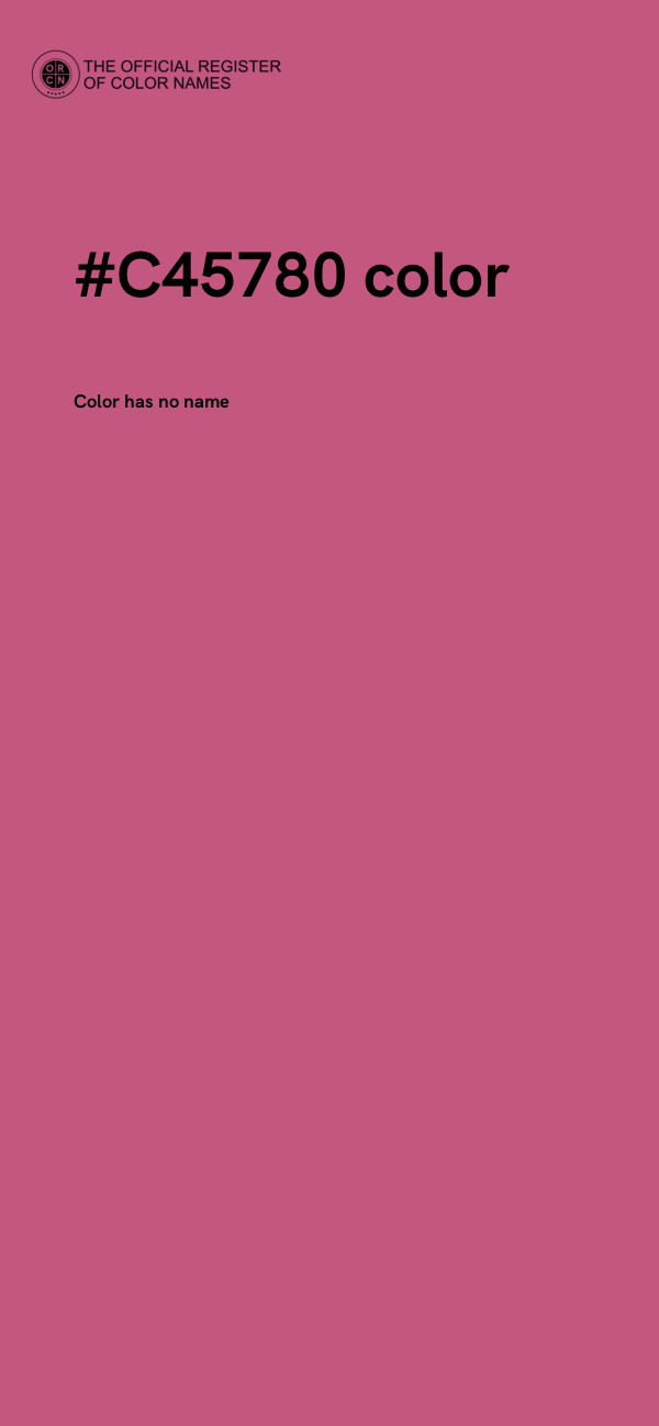 #C45780 color image