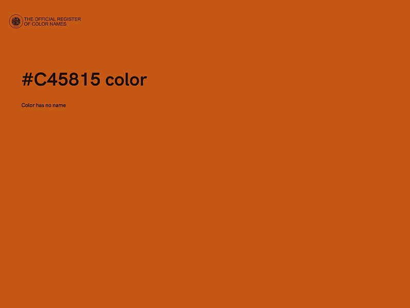 #C45815 color image