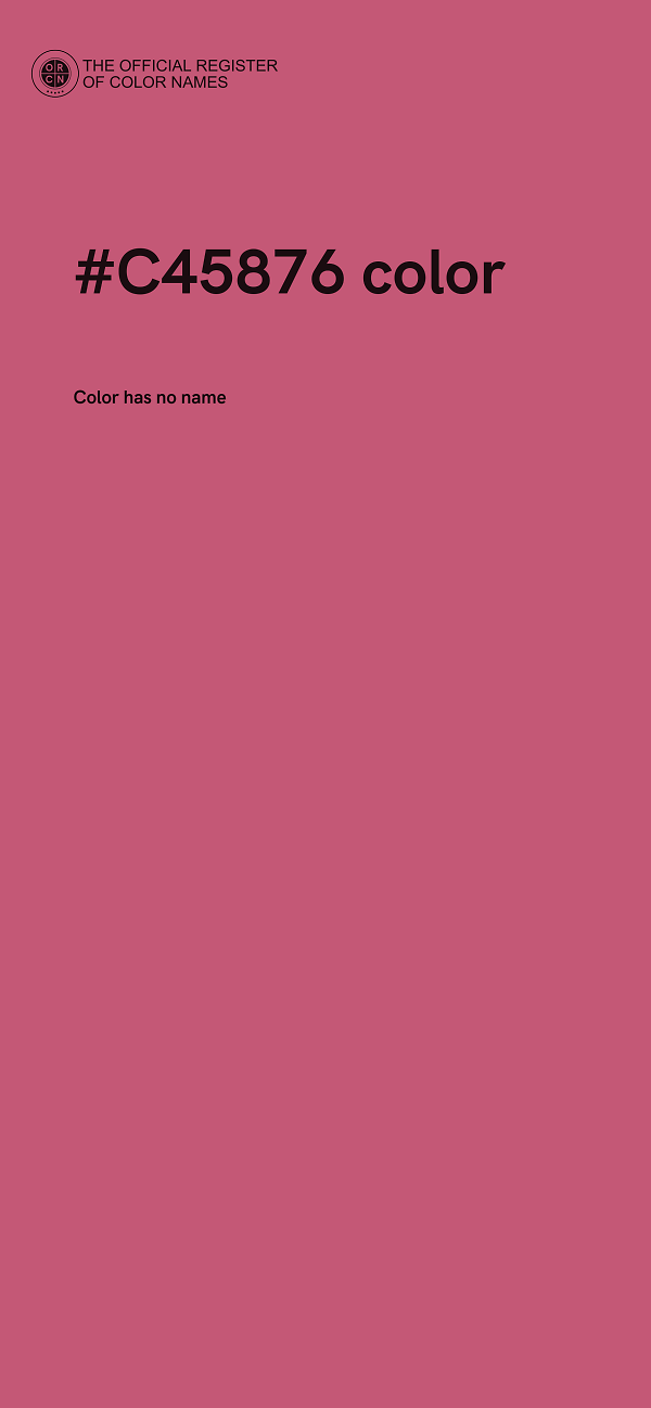 #C45876 color image