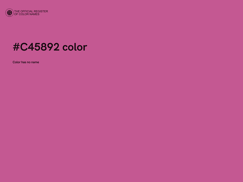 #C45892 color image