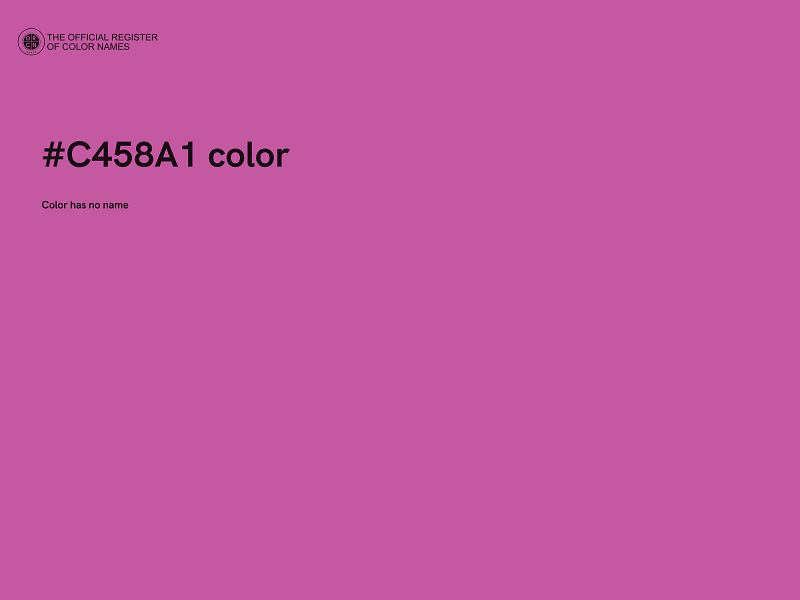 #C458A1 color image