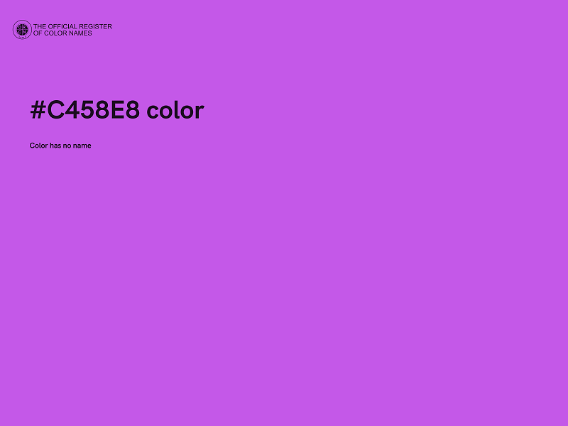 #C458E8 color image